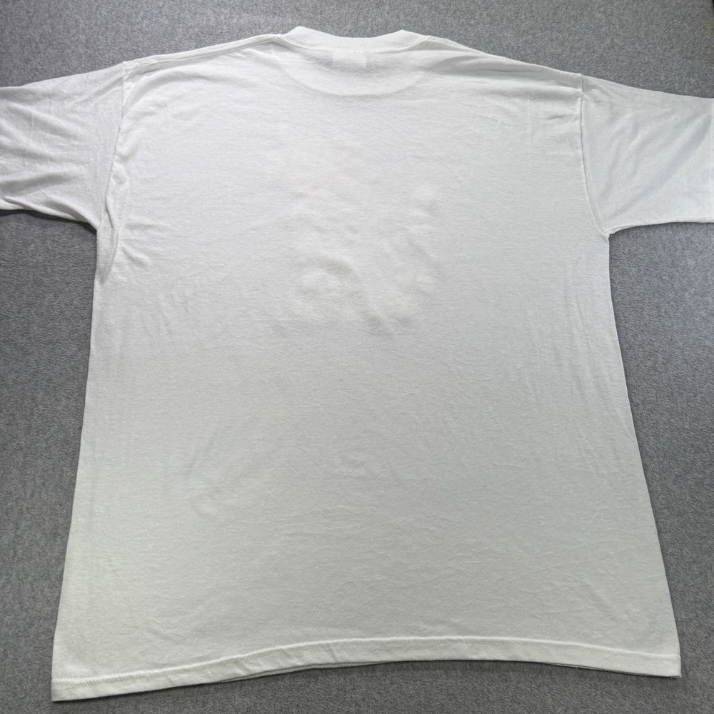 Vintage 1990 Country‎ Calico Cat T-Shirt XL Single Stitch Air Waves Made USA - Picture 9 of 9